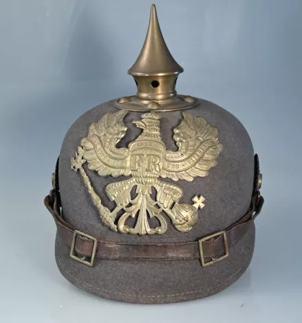 Prussian Felt Ersatz Infantry Pickelhaube - MINT Visuel