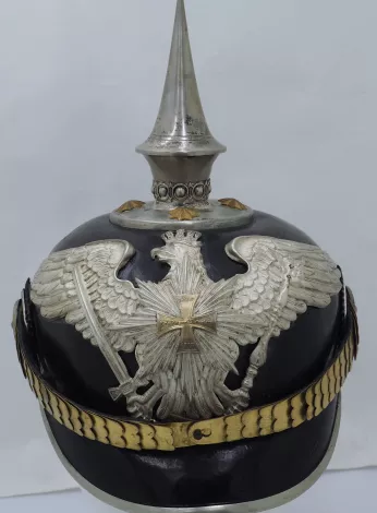 Prussian Silver Garde Landwehr Officer Pickelhaube Visuel
