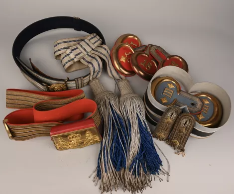 Ensemble of Uniform &amp;quot;Effekten&amp;quot; for Bavarian Oberleutnant Zentgraf Visuel