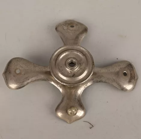 Bavarian Silver Officer/NCO Crossbase for Pickelhaube Visuel