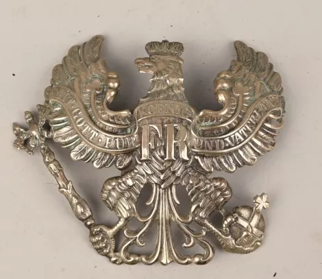 Prussian Silver Enlisted Shako or Tschapka Plate Visuel