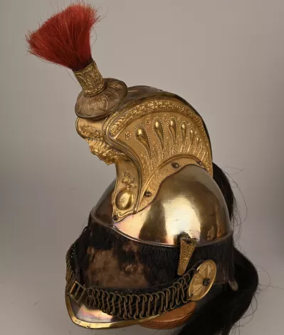 French Model 1858 Cuirassier Officer Helmet - Franco Prussian War Visuel