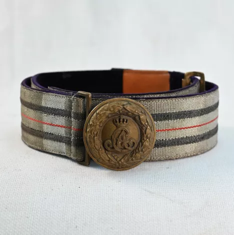 Saxon Weimar -5th Thüringen- Infantry Regiment Officers Belt Visuel