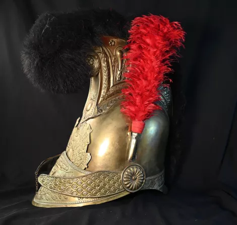 French &amp;quot;Pompier&amp;quot; Fireman Helmet around 1840. Visuel