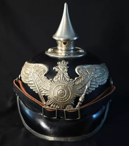 Prussian Silver Garde Infantry Enlisted Pickelhaube Visuel