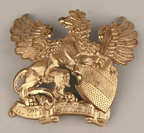 Baden Enlisted Infantry or Artillery Pickelhaube Frontplate Visuel