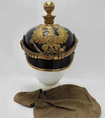 Prussian Field Artillery Officers Pickelhaube with Field Cover Visuel