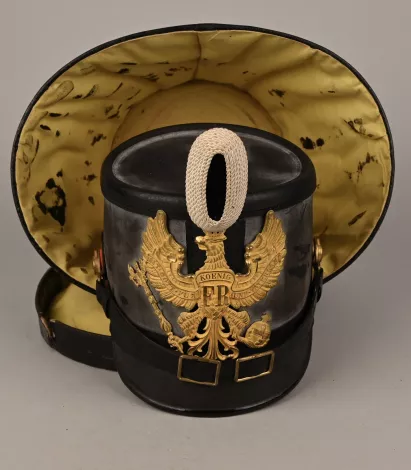 Prussian Jäger &amp;quot;Eigenthums&amp;quot; Shako - With case Visuel