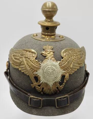 Prussian Garde Felt &amp;quot;Ersazt&amp;quot; Artillery Pickelhaube Visuel