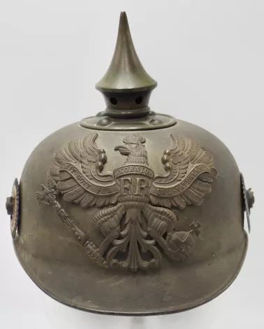 Prussian Metal Ersatz Wartime Pickelhaube Visuel